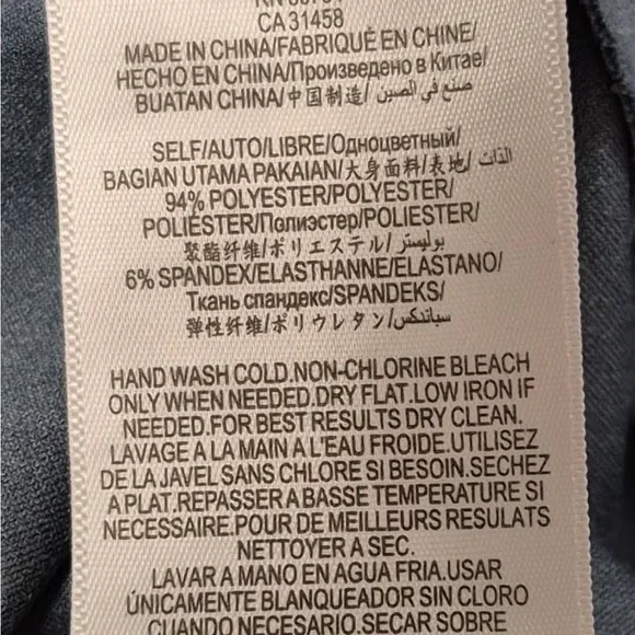 NWT BCBGMaxAzria Cartier Suede Bell Sleeve Soikt Neck Shift Dress Sz L - Picture 4 of 4